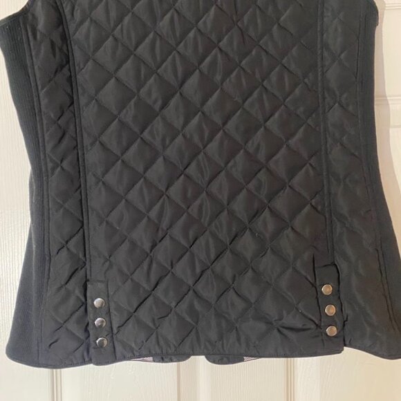 Market & Spruce women's black quilted vest, size M - Picture 7 of 10
